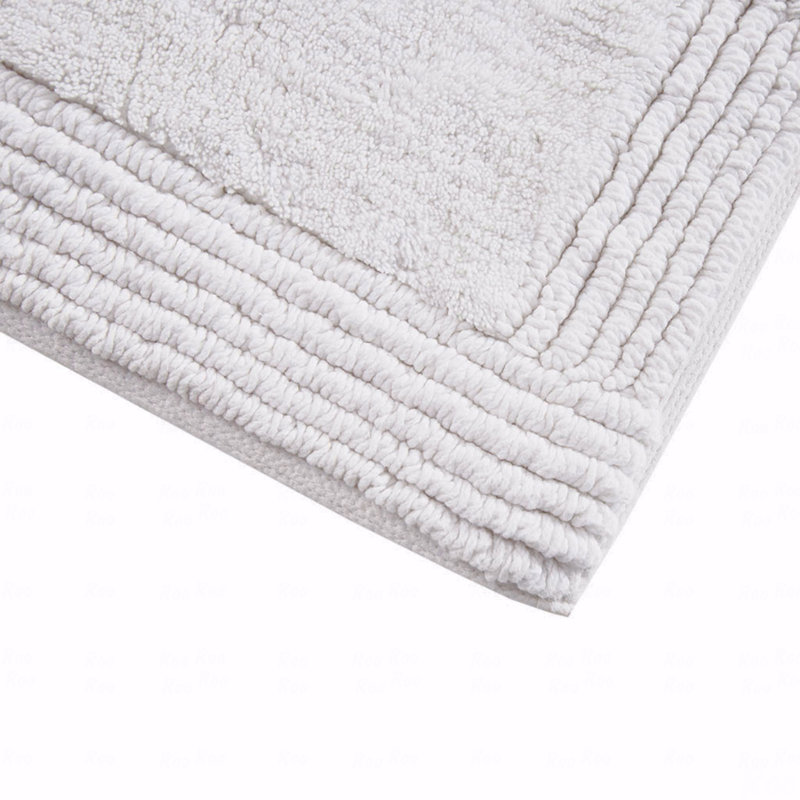 100% Cotton Tufted 3000 Gsm Reversible Bath Rug 24X72", Runner 2' x 6'