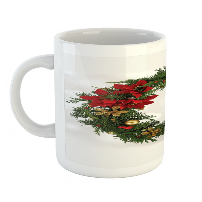 Grande tasse à café floral