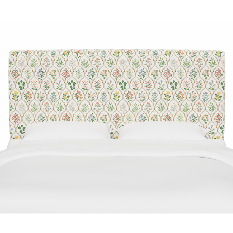 Tête de lit Elly en bleu marine Ditsy Dahlia, Complet/Double, Rpc Hawthorne multi lin