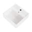 Turner 410mm x 410mm Square Ceramic Wall Hung Bathroom Sink Basin with Overflow