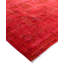 Overdyed Hand-Knotted Wool Modern-Contemporary Pink Area Rug 9' 1" x 11' 10"