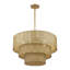 Grand lustre 6 feuilles Weavington