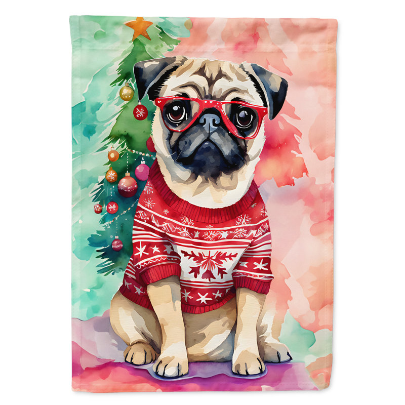 Double Sided Polyester Christmas, 40'' H x 28'' W