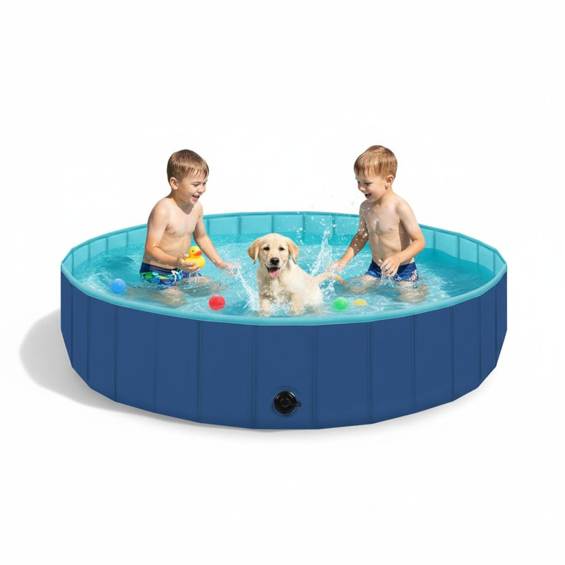 Piscine pliable 63 "pour enfants et chiens pliable