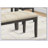 Bench, 44" Rectangular, Dining Room, Entryway, Kitchen, Hallway, Upholstered, Wood, Cream Fabric,  Solid Wood, Transitional