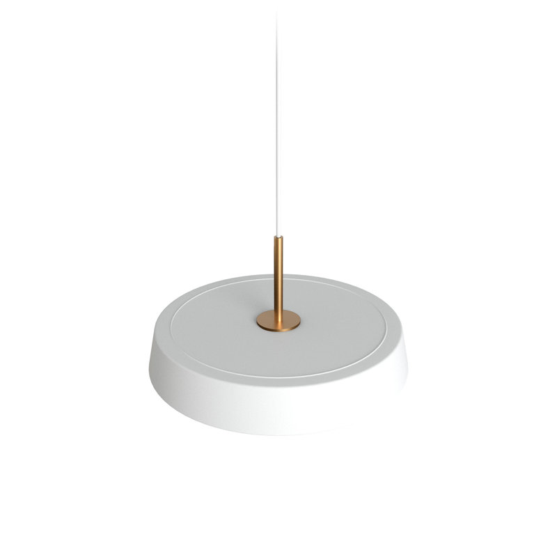 Cenk 1 - Light LED Single Pendant, 5cm H x 30cm W x 30cm D, White
