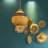 Chinue 14-Inch 3-Light Woven Dome Chandelier