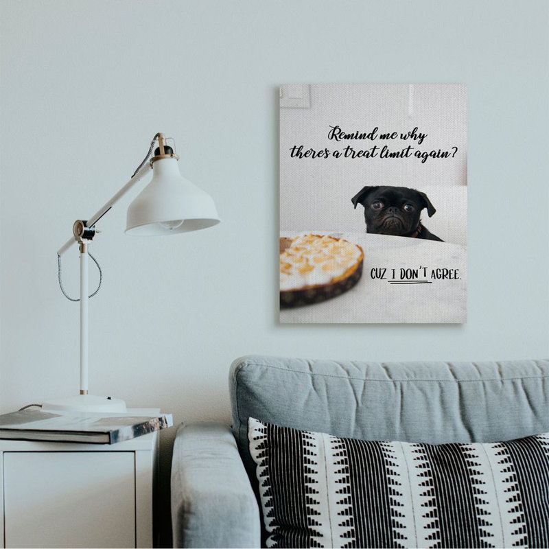 «House Pet Dog Traite Limit Expression Sassy Kitchen» par Ziwei Li - impression d'art graphique, H 30 po x l 24 po x 1,5 po
