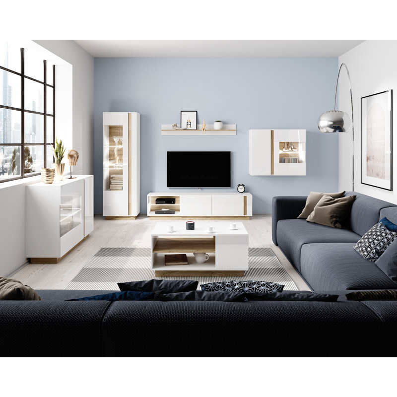 Arco Wall Shelf, White Gloss