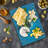 Ambesonne Space Tempered Glass Cutting Board Comic UFO and Alien Multicolor