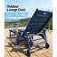 Chaise longue d'extérieur toutes saisons à 5 positions avec 5 positions, facile à installer, avec accoudoirs larges, porte-gobelets rotatifs et roues à roulement lisse pour piscine / bord de piscine / plage / terrasse / patio / arrière-cour, bleu foncé (ensemble de 2)-444776976