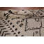 Tapis marocain ivoire en laine à treillis 7 x 10