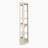 Lighted Corner Curio Cabinet - Display Case for Living Room, Antique Collectibles, Wine & Bar Glass Storage - Elegant Corner Design with Lights Included- White
