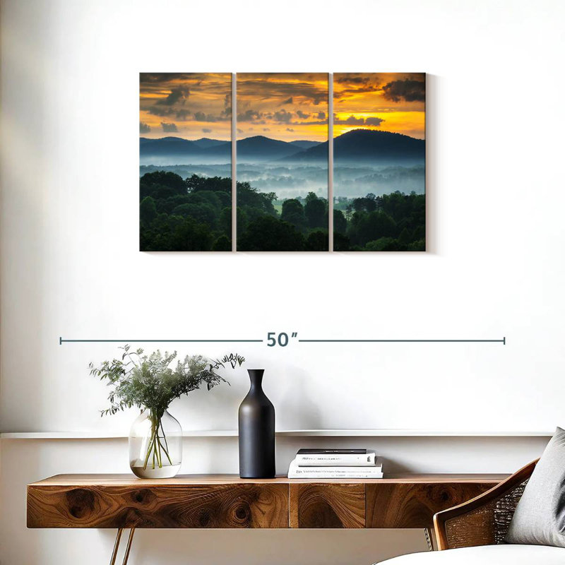 Alvord Hazy Blue Ridge Mountains, H 20 po x l 33 po