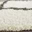 Tapis en polypropylène ivoire / gris foncé Alonnah-1376849000