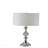 29.5" Tall Metal Table Lamp" Leona" With Chrome Finish And Crystal Accents