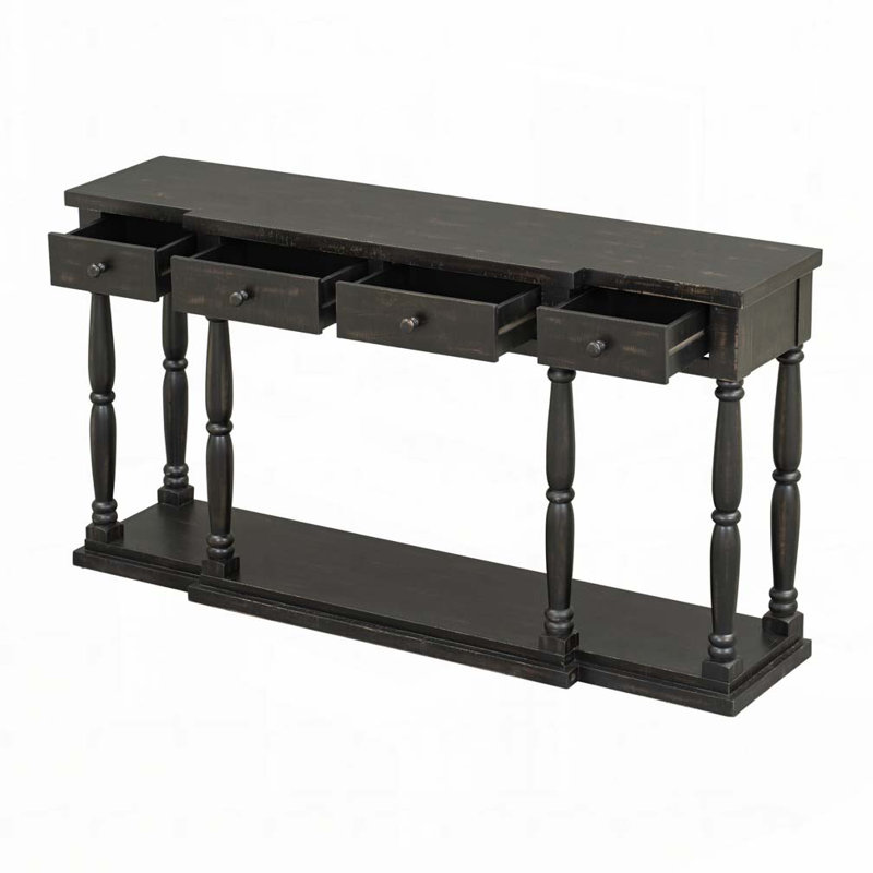 Commode d'appoint avec tiroirs de rangement frontaux et 1 tablette