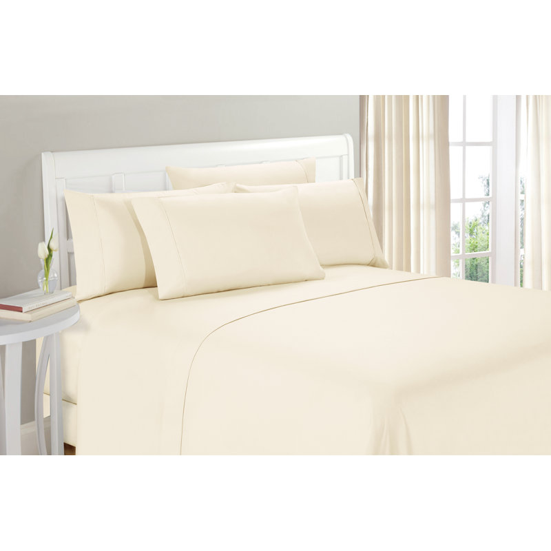 Swift Home Ultra-Soft 6-Piece Sheet Set with Extra Pillowcases - Essential 1800 Series Microfiber - Fits Mattress up to 14" Tall - Peach Fuzz, Durable, Easy Care