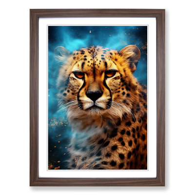 Cheetah Digital Art - Framed Print