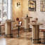Table bistro avec repose-pieds 31,51 po x 39,37 po