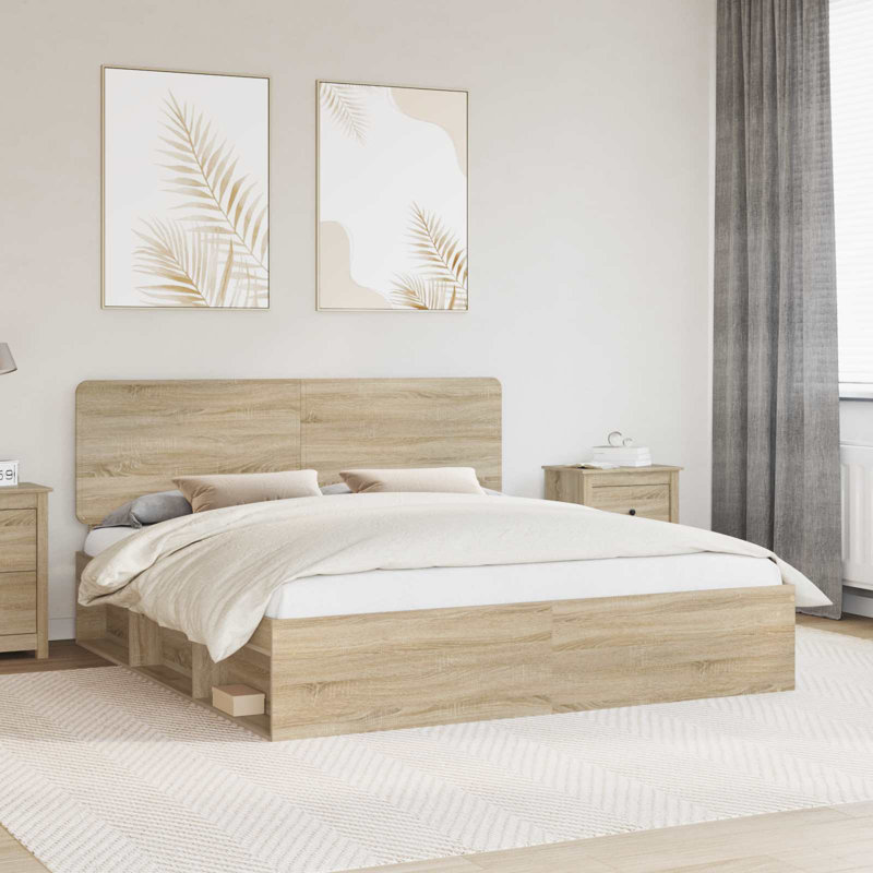 Solid Wood Bed, Sonoma, Super King (6')