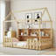 Lit simple avec lumière DEL et bibliothèque de rangement-919148025