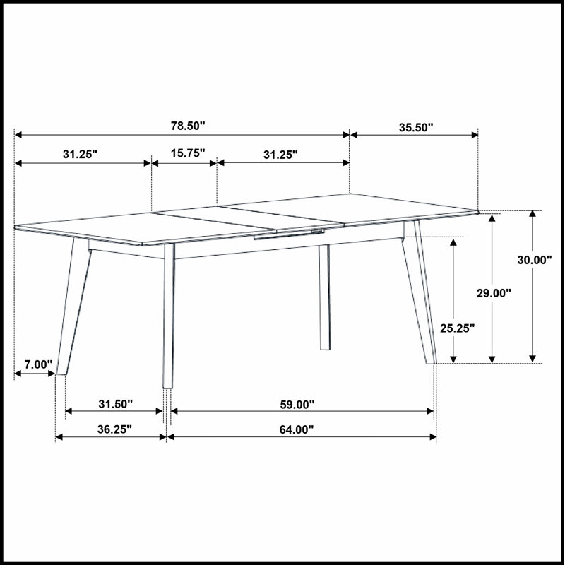 Bellingham Black Dining Table with Self-Storing Extension Leaf, Stylish and Versatile for Modern Interiors