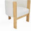 Chaise de salle à manger en bois avec accoudoirs