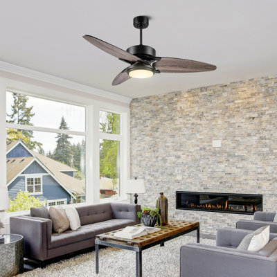 Donnabell 52'' Ceiling Fan with LED Lights
