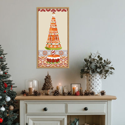 «Gingerbread Wonderland II» par Melissa Wang, reproduction d'art sur toile encadrée