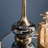 D15x29" Table Lamp With Glass Drum