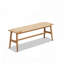 Banc en bois de chêne massif avec assise tissée-127659031-128583550