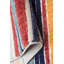 Tapis orange / rouge / blanc en polyester tissé à la machine Govinder-1728543771