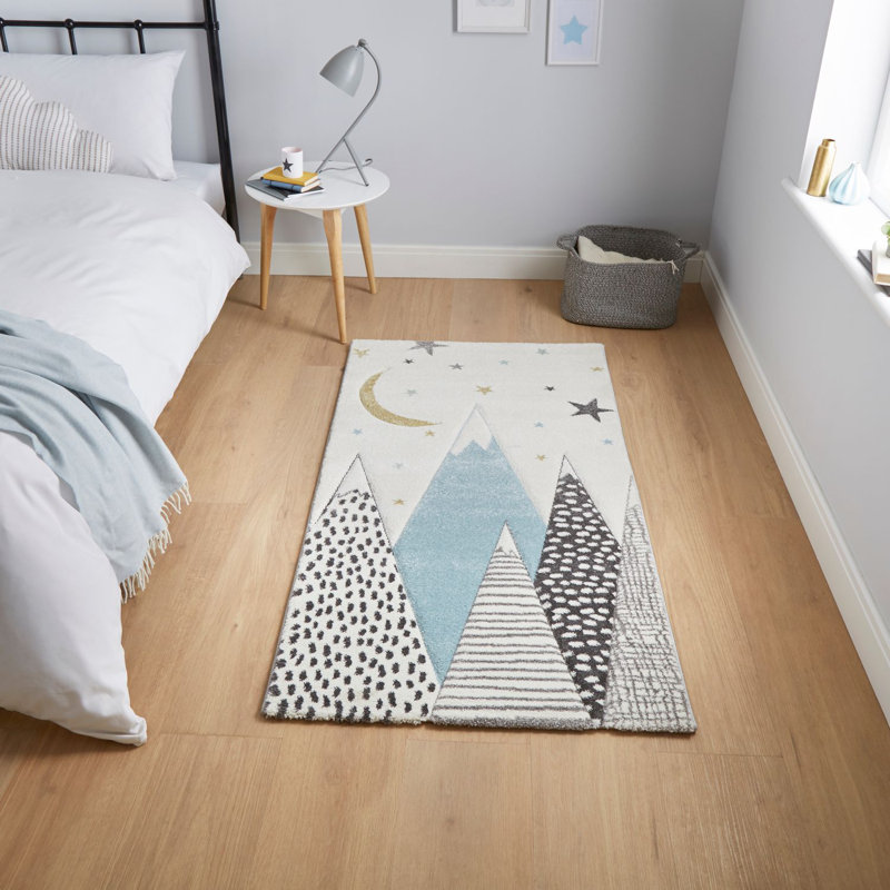 Dalke 22707 Blue Machine Made Area Rug