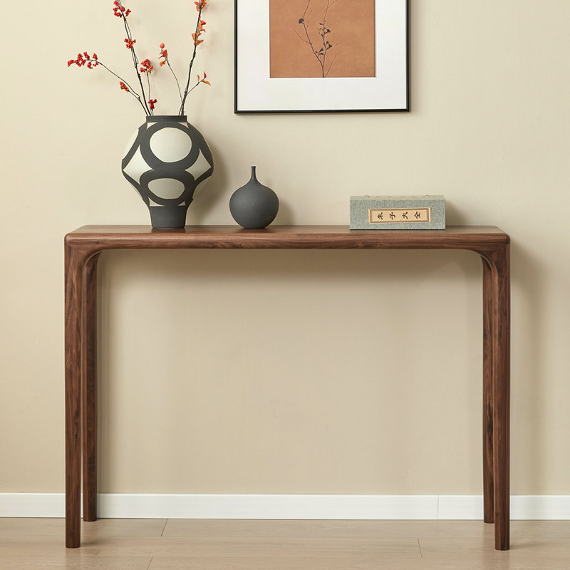 Table de véranda entièrement en bois massif de style français., H 33,4 po x l 47,2 po x P 12,6 po