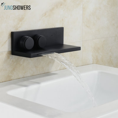 Robinet de lavabo mural avec conception élégante et installation facile