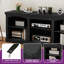  Meuble télé Farmhouse pour téléviseur de 80 pouces, centre de divertissement avec tablette réglable, grande console de télévision pour le salon-413190964-413190970