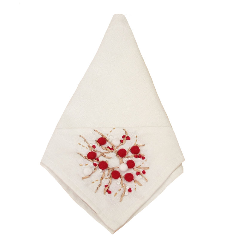 Liebwin Embroidered Square Napkin