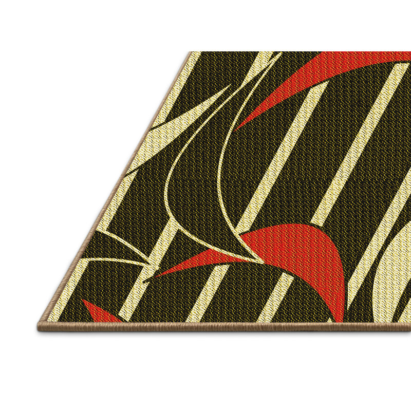 Abstract Indoor Rug, Rectangle 2' x 3'