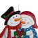 30"H Metal Christmas Lovely Snowman Yard Stake or Standing Decor or Wall Decor