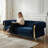 89''W Modern Tufted Velvet Living Room Sofa with Two Seat Cushions and Two Toss Pillows-444965151