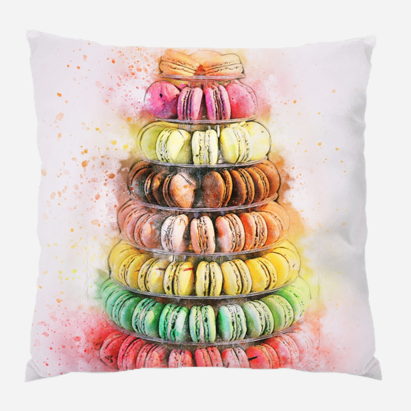 Babylon Cake Throw Pillow, Microsuede, Indoor