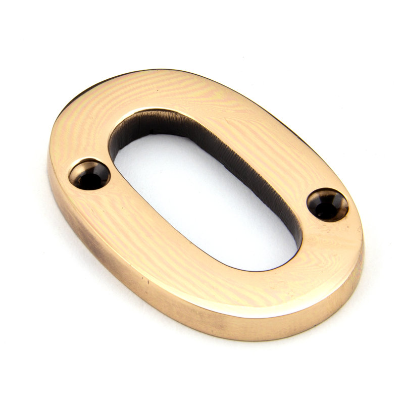 7.8cm H Metal House Number, 0 , Polished Bronze