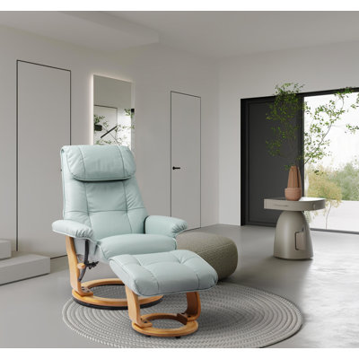 Beaucet Swivel Recliner with Ottoman