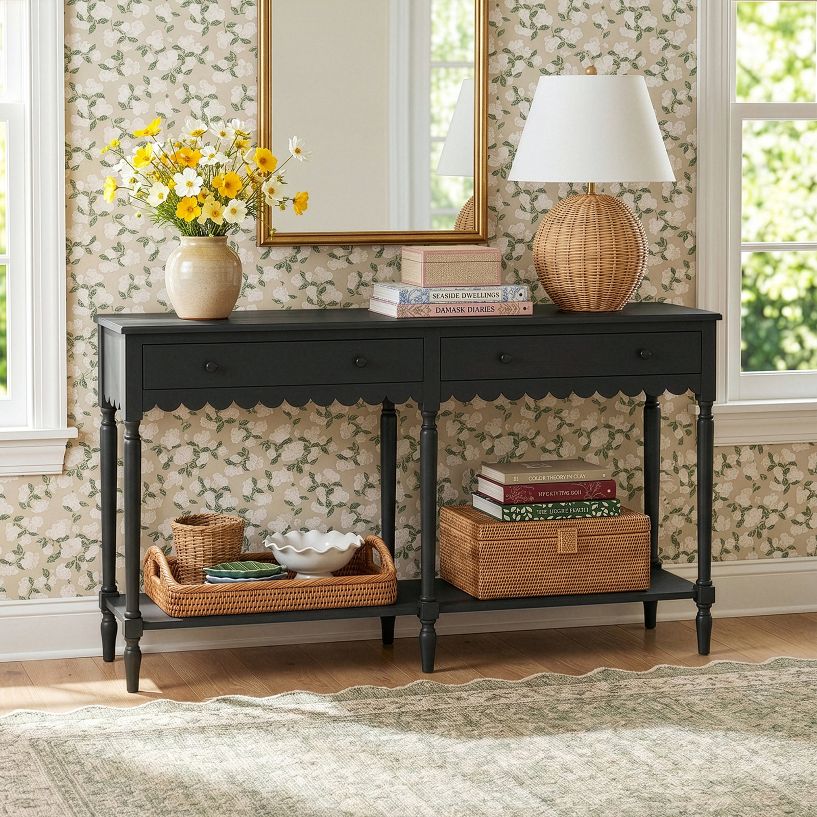 Branden 58" Console Table, Natural