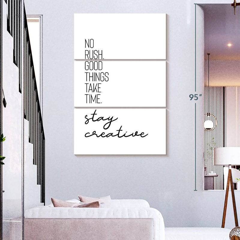 Tergel Time Stay Creative, 74" H x 48" W