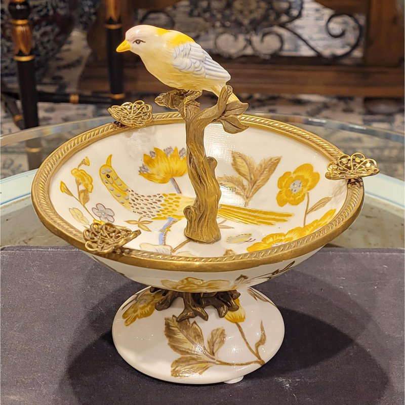 Ormolu Handmade Porcelain Decorative Plate