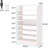 25.59" Width  White Shoe Rack