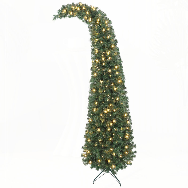 Arbre de Noël 7 pi avec 300 DEL et base en métal