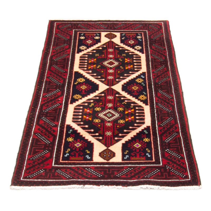 Tapis unique en laine noué à la main 3 pi 1 po x 5 pi 9 po nouvel âge Monterey